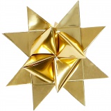 Papierstreifen für Sterne, L 45 cm, B 10 mm, D 4,5 cm, Gold, 100 Streifen/ 1 Pck