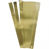 Papierstreifen für Sterne, L 45 cm, D 4,5 cm, B 10 mm, Gold, 100 Streifen/ 1 Pck