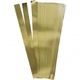 Papierstreifen für Sterne, L 45 cm, B 10 mm, D 4,5 cm, Gold, 100 Streifen/ 1 Pck