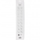 Papierstreifen für Fröbelsterne, L 44+78 cm, B 15+25 mm, D 6,5+11,5 cm, Rot, Weiß, 60 Streifen/ 1 Pck