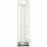 Papierstreifen für Sterne, L 45 cm, D 4,5 cm, B 10 mm, Silber, 100 Streifen/ 1 Pck