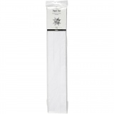 Papierstreifen für Sterne, L 73 cm, D 11,5 cm, B 25 mm, Weiß, 100 Streifen/ 1 Pck