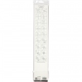 Papierstreifen für Sterne, L 73 cm, D 11,5 cm, B 25 mm, Rot, 100 Streifen/ 1 Pck