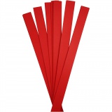 Papierstreifen für Sterne, L 73 cm, D 11,5 cm, B 25 mm, Rot, 100 Streifen/ 1 Pck