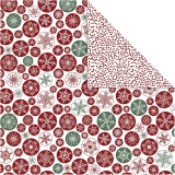 Design-Papier, Eiskristalle / Punkte, Blatt 30,5x30,5 cm, 180 g, 5 Bl./ 1 Pck