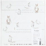 Design-Papier, Häschen, Blatt 30,5x30,5 cm, 180 g, 5 Bl./ 1 Pck