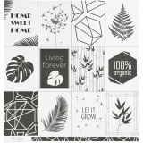 Design-Papier, Geometrie / Blätter, 180 g, 5 Bl./ 1 Pck