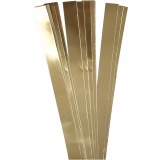 Papierstreifen für Sterne, L 73 cm, D 11,5 cm, B 25 mm, Gold, 100 Streifen/ 1 Pck