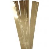 Papierstreifen für Sterne, L 73 cm, B 25 mm, D 11,5 cm, Gold, 100 Streifen/ 1 Pck