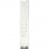 Papierstreifen für Sterne, L 73 cm, D 11,5 cm, B 25 mm, Silber, 100 Streifen/ 1 Pck