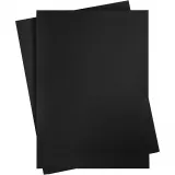 Karton, farbig, Blatt 460x640 mm, 210-220 g, Schwarz, 25 Bl./ 1 Pck