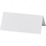 Tischkarten, Größe 9x4 cm, 220 g, Weiß, 20 Stk/ 1 Pck