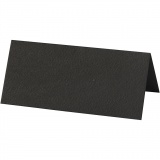 Tischkarten, Größe 9x4 cm, 220 g, Schwarz, 20 Stk/ 1 Pck