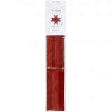 Papierstreifen für Fröbelsterne, L 44+78 cm, D 6,5+11,5 cm, B 15+25 mm, Glitter,Lack, Rot, 40 Streifen/ 1 Pck