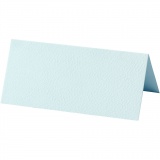 Tischkarten, Größe 9x4 cm, 220 g, Hellblau, 20 Stk/ 1 Pck