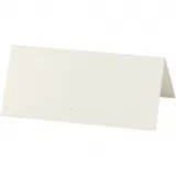 Tischkarten, Größe 9x4 cm, 220 g, Naturweiß, 20 Stk/ 1 Pck