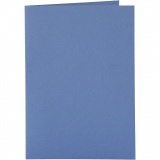 Karten & Kuverts, Kartengröße 10,5x15 cm, Umschlaggröße 11,5x16,5 cm, 110+220 g, Blau, 6 Set/ 1 Pck