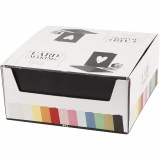 Karten & Kuverts im Set mit Display, Kartengröße 10,5x15 cm, Umschlaggröße 11,5x16,5 cm, Sortierte Farben, 12x10 Pck/ 1 Pck