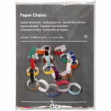 Papierketten, L 16 cm, B 15 mm, Sortierte Farben, 400 Stk/ 1 Pck
