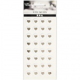 Puffy Sticker, D 14 mm, Dicke 2 mm, Weiß, 32 Stk/ 1 Pck