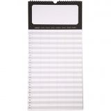 Ewiger Kalender, Größe 44x22 cm, 180 g, 5 Stk/ 1 Pck