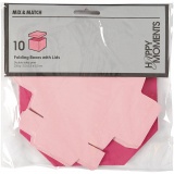 Faltschachtel, Größe 5,5x5,5 cm, 250 g, Rosa/Pink, 10 Stk/ 1 Pck