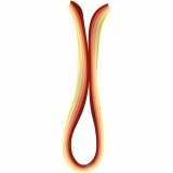 Quilling-Streifen, L 78 cm, B 5 mm, 120 g, Orange, Pink, Rot, Gelb, 100 Stk/ 1 Pck