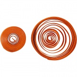 Quilling-Streifen, L 78 cm, B 5 mm, 120 g, Orange, Pink, Rot, Gelb, 100 Stk/ 1 Pck