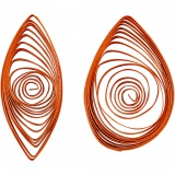 Quilling-Streifen, L 78 cm, B 5 mm, 120 g, Orange, Pink, Rot, Gelb, 100 Stk/ 1 Pck