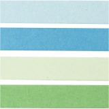 Quilling-Streifen, L 78 cm, B 5 mm, 120 g, Blau, Grün, Lindgrün, Türkis, 100 Stk/ 1 Pck