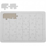 Puzzle, Größe 21x30 cm, Weiß, 10 Stk/ 1 Pck