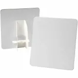 Dekoplatte, Größe 17x19 cm, Dicke 2 mm, Weiß, 5 Stk/ 1 Pck