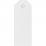 Manila-Anhänger, Größe 3x8 cm, 220 g, Weiß, 20 Stk/ 1 Pck