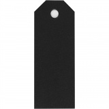 Manila-Anhänger, Größe 3x8 cm, 220 g, Schwarz, 20 Stk/ 1 Pck