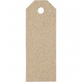 Manila-Anhänger, Größe 3x8 cm, 220 g, Natur, 20 Stk/ 1 Pck