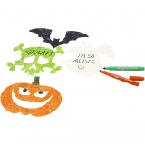 Halloween-Stanzformen, Größe 25x17 cm, 230 g, Weiß, 16 Stk/ 1 Pck