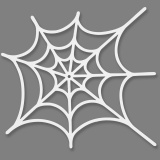 Spinnennetz-Stanzform, Größe 19x21 cm, 230 g, Weiß, 16 Stk/ 1 Pck