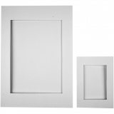 Passepartout-Rahmen, Größe A4+A6, 230 g, Weiß, 2x60 Stk/ 1 Pck