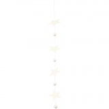 Sterne, Größe 7,3+10 cm, 240 g, Weiß, 40 Stk/ 1 Pck