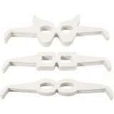 Brillen, H 4,5-10 cm, L 32 cm, Weiß, 160 Stk/ 1 Pck