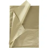 Seidenpapier, Blatt 50x70 cm, 17 g, Gold, 25 Bl./ 1 Pck
