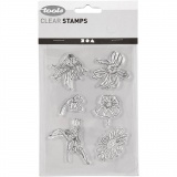 Silikonstempel, Sommer, Blatt 11x15,5 cm, 1 Bl.
