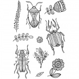 Silikonstempel, Insekten, 11x15,5 cm, 1 Bl.