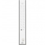 Papierstreifen für Sterne, L 86+100 cm, B 25+40 mm, D 11,5+18,5 cm, Glitter silber, 16 Streifen/ 1 Pck