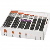 Gold Line Pinsel, 0+2+4+8+12+16+20, L 16,5-20 cm, B 1-7 mm, Flach, 7x12 Stk/ 1 Pck