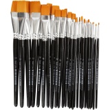 Gold Line Pinsel, 0+2+4+8+12+16+20, L 17-21 cm, B 2-22 mm, Flach, 30 Stk/ 1 Pck