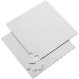 3D-Klebepads, Größe 5x5 mm, Dicke 2 mm, Weiß, 2x400 Stck., 2 Bl./ 1 Pck