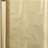 Geschenkpapier , B 50 cm, 60 g, Gold, 5 m/ 1 Rolle