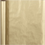 Geschenkpapier , B 50 cm, 60 g, Gold, 5 m/ 1 Rolle