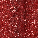 Papier-Schleifen, Größe 31x85 mm, Rot mit Glitter, 4 Stk/ 1 Pck